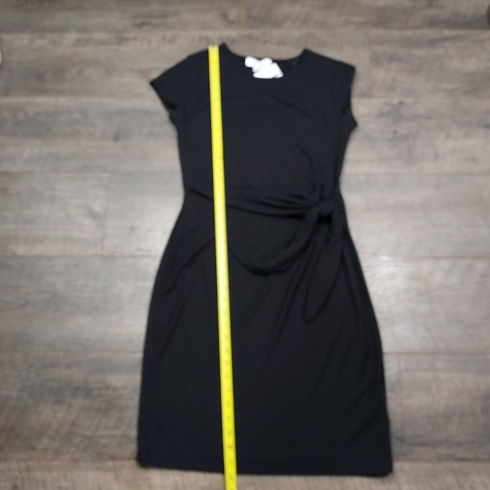 Little Black Dress Magaschoni Collection Scoop Neck Waist Sheath - Picture 7 of 9
